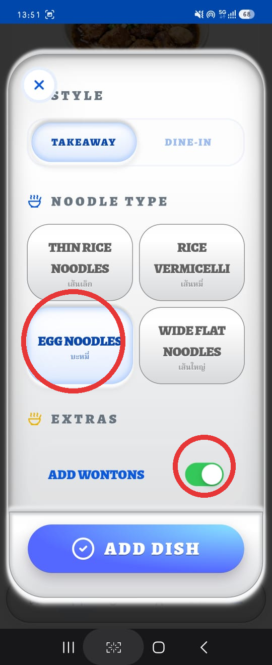 Customize your bowl in Speak Thai for Me